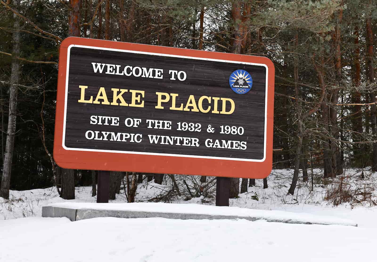 Lake Placid village sign