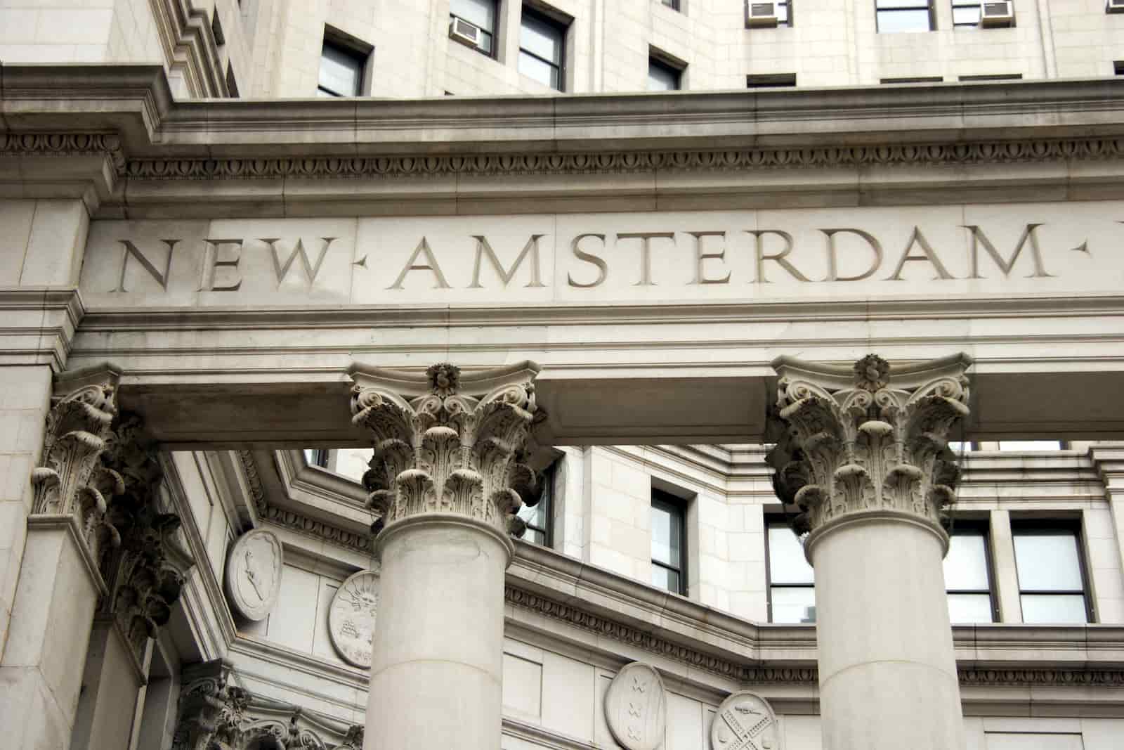Stone building, lower Manhattan, New York