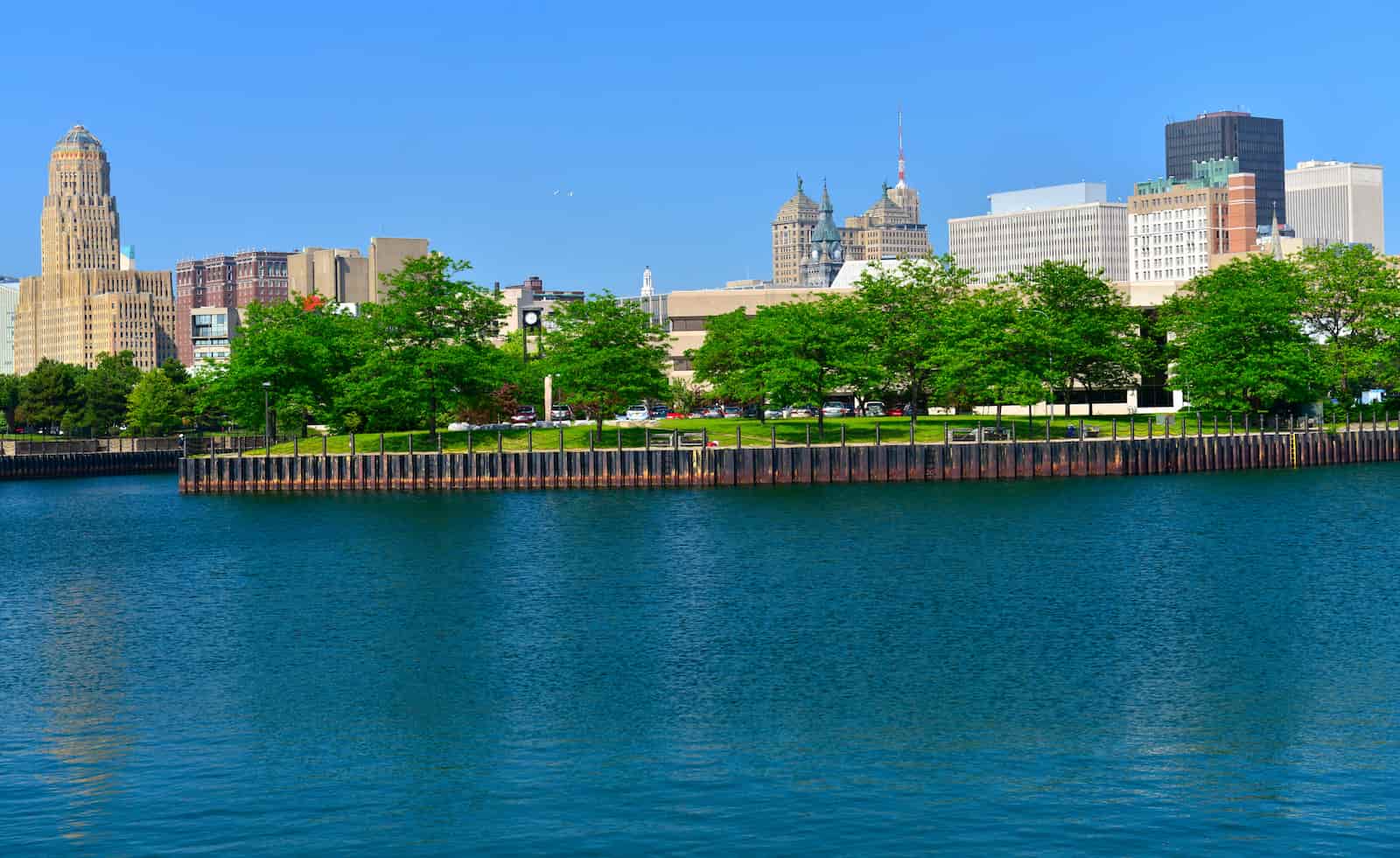 Erie Marina Basin and Buffalo skyline