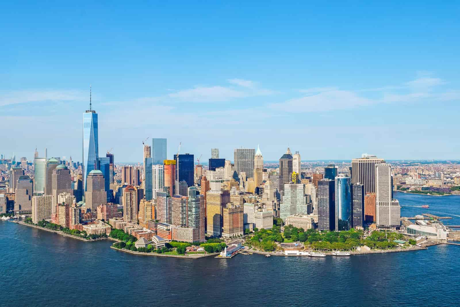 New York City skyline. 