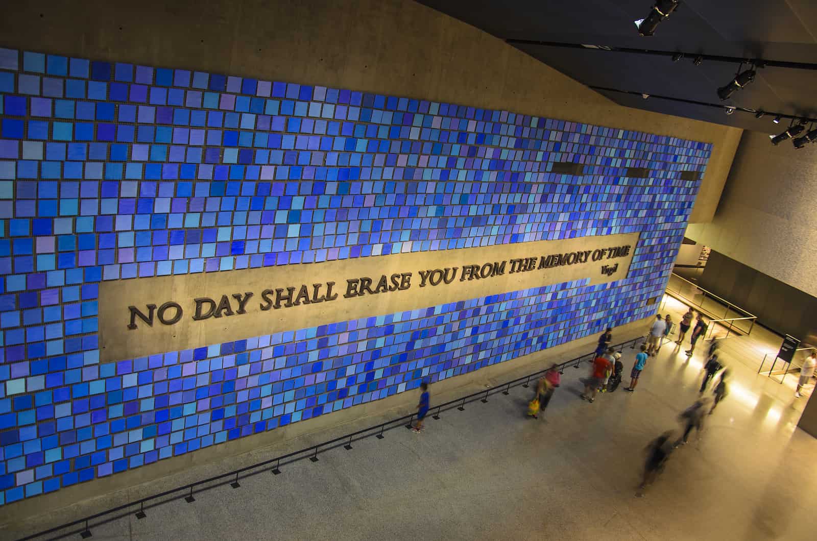 Interior of the 9/11 Memorial Museum in New York City