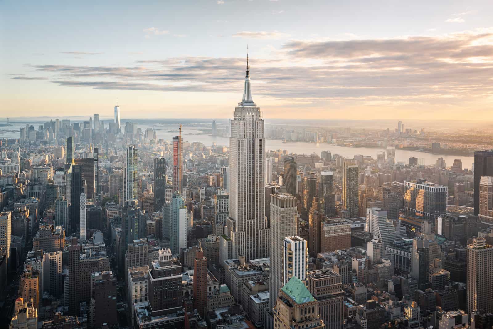 Aerial view of the Empire State Building