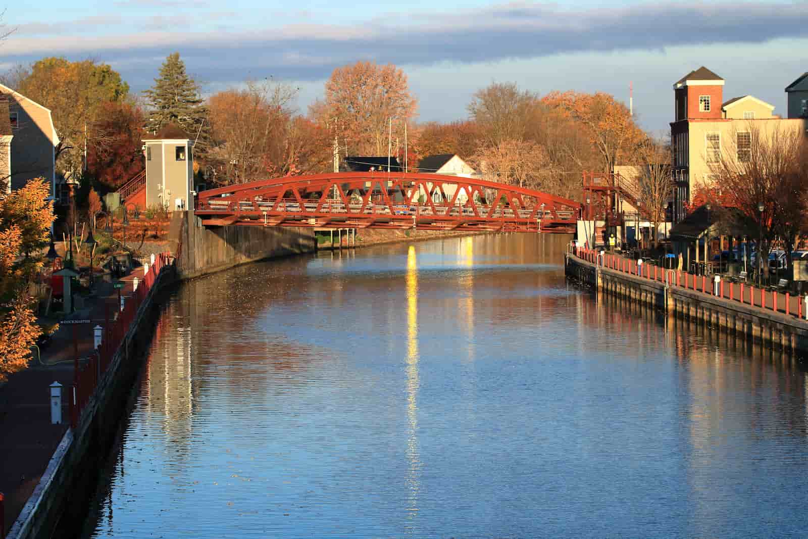 Bridge over the Erie Canal in Upstate New York 