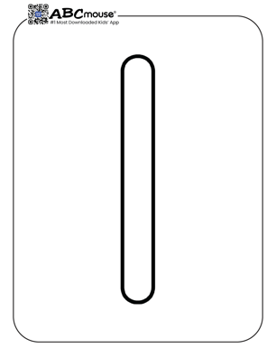 Free printable number one coloring page for kids from ABCmouse.com. 