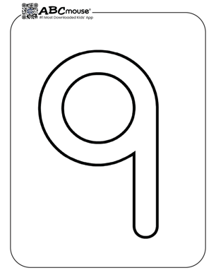 Free printable number nine coloring page for kids from ABCmouse.com. 