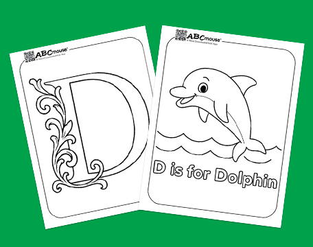 Free printable letter D coloring Pages for kids from ABCmouse.com. 