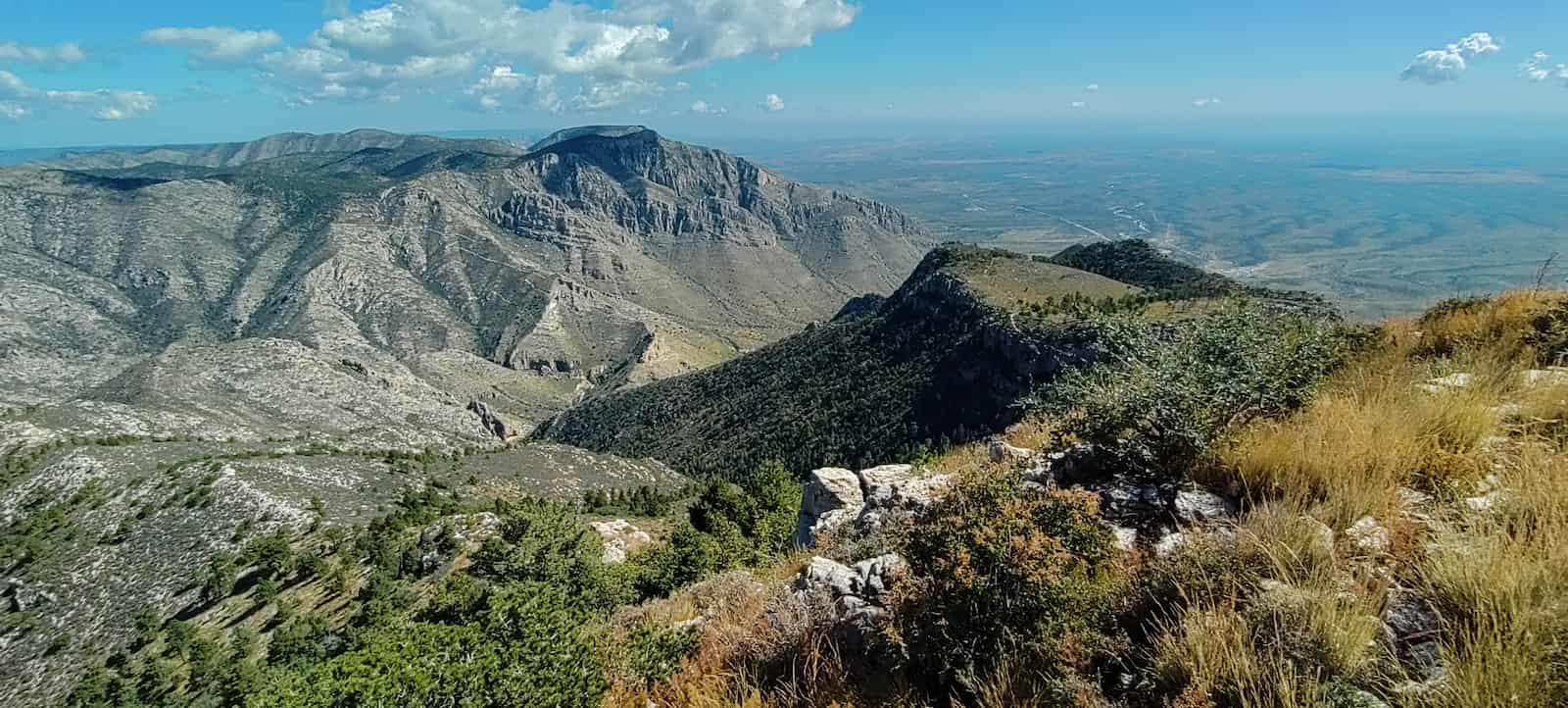 Scenic View of Guadalupe Mountains
