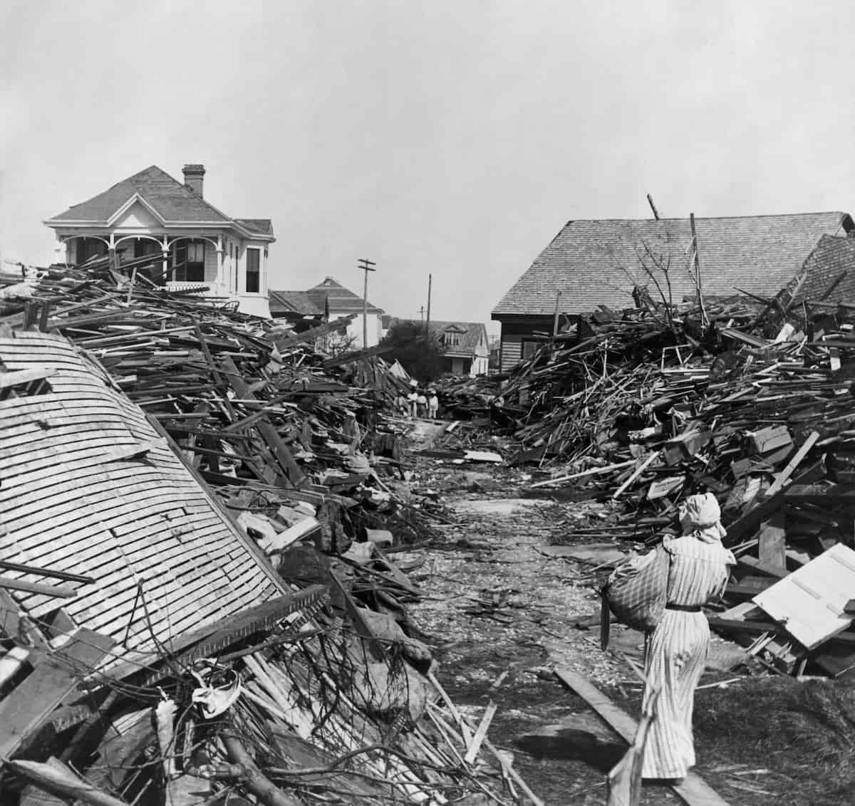 Debris of the 1900 Galveston Hurricane