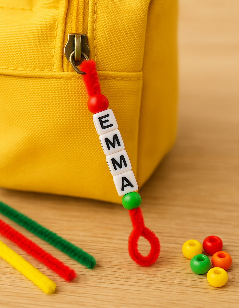 Fun backpack keychain craft for kids from ABCmouse.com. 