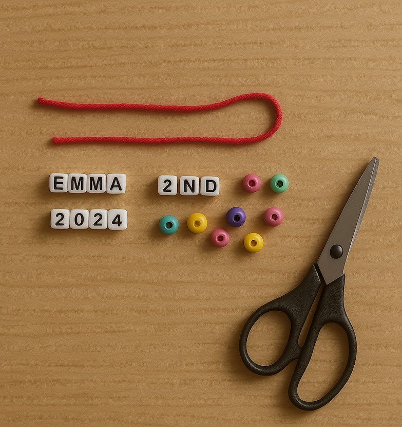 Fun back to school name bracelet craft for kids. 