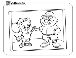 Free printable baseball coloring page for kids from ABCmouse.com. 
