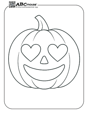 Free printable Jack-O'-Lantern Coloring Page for kids from ABCmouse.com. 