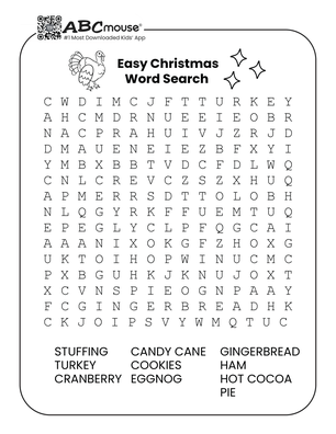 Free printable Christmas word searches for kids. 