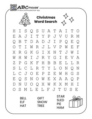 Free printable Christmas word searches for kids. 