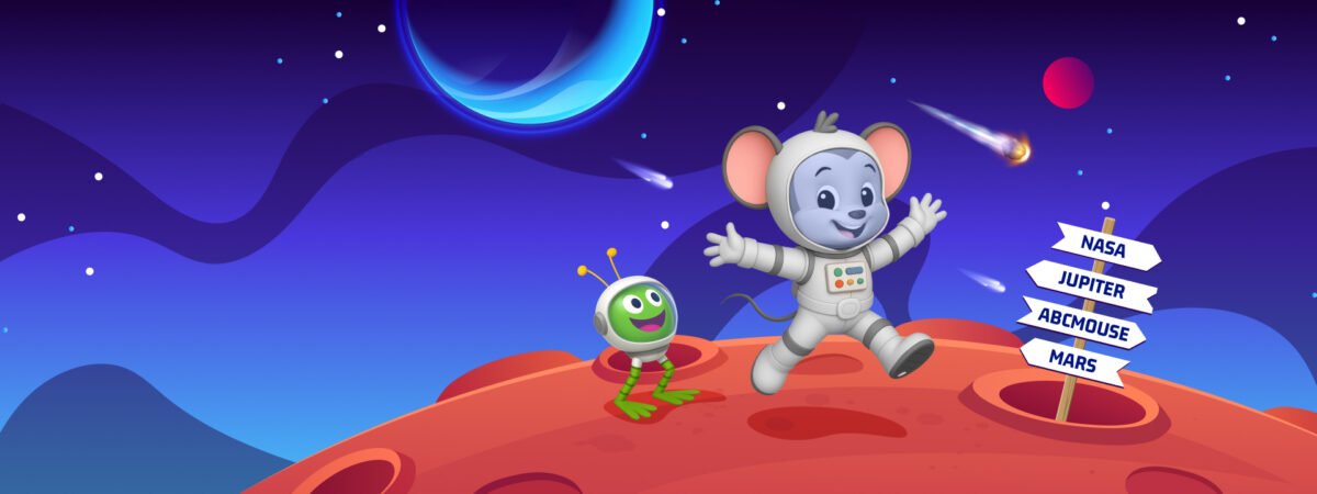 ABCmouse and NASA make learning fun. 