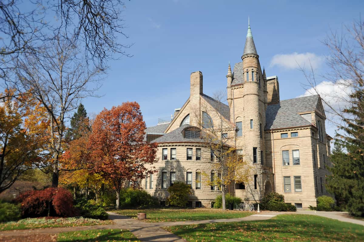 Peters Hall of Oberlin college and conservatory. 