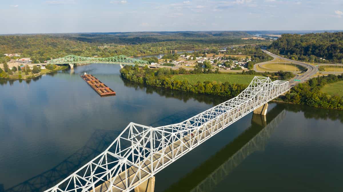 The ohio river. 