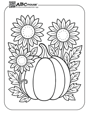 Free printable pumpkin coloring page for kids. 