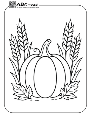 Free printable pumpkin coloring page for kids. 