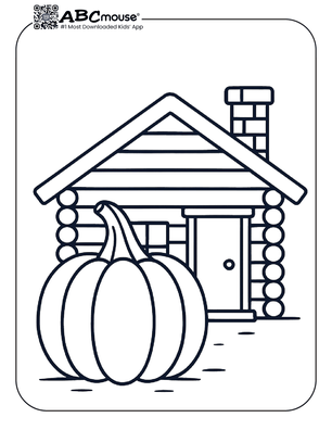 Free printable pumpkin coloring page for kids. 