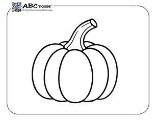 Free printable pumpkin coloring page for kids. 