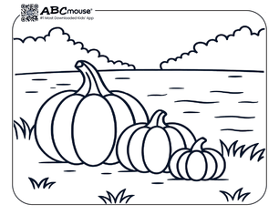 Free printable pumpkin coloring page for kids. 