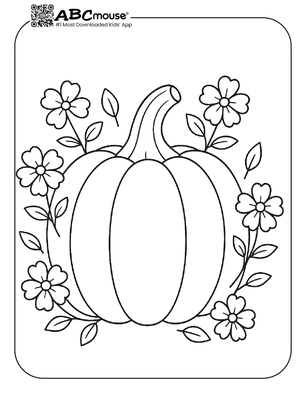 Free printable pumpkin coloring page for kids. 