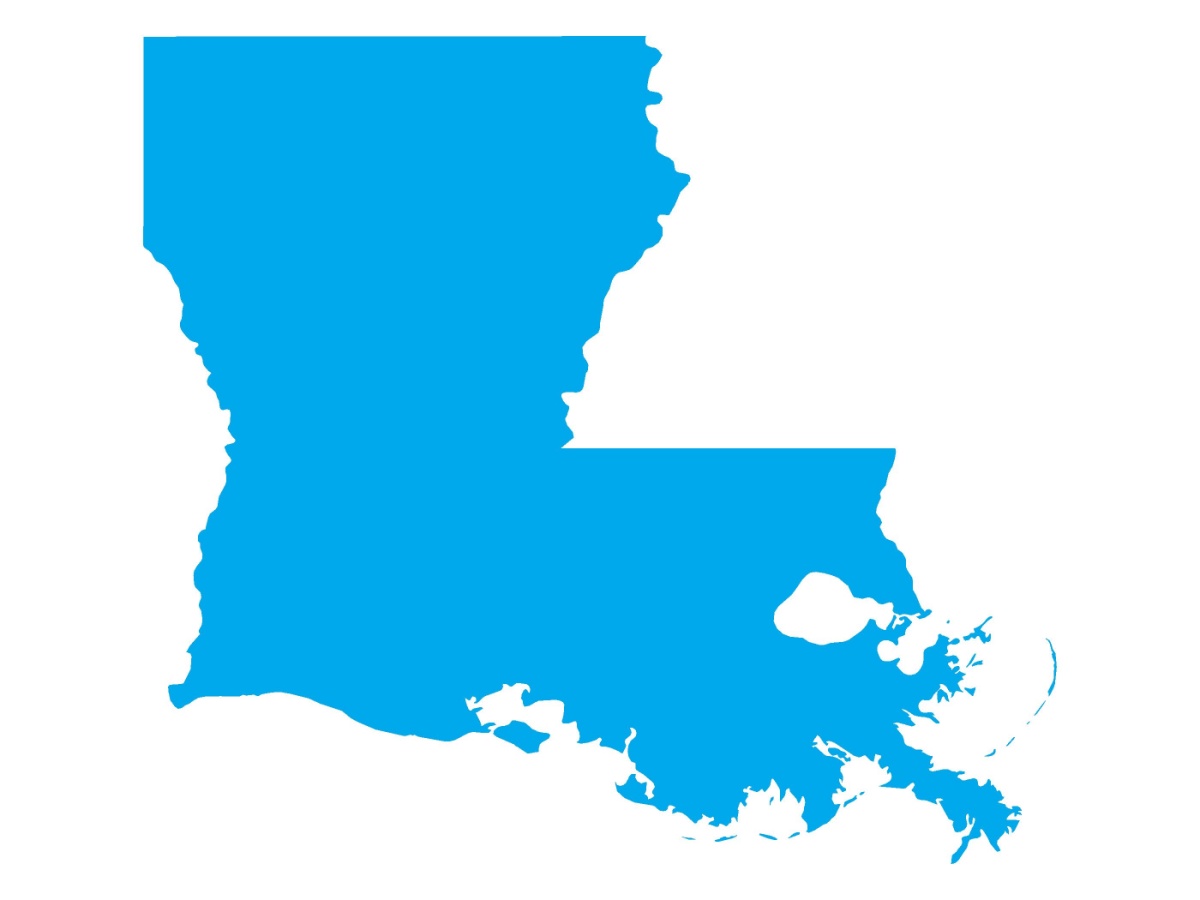 A blue state of Louisiana. 