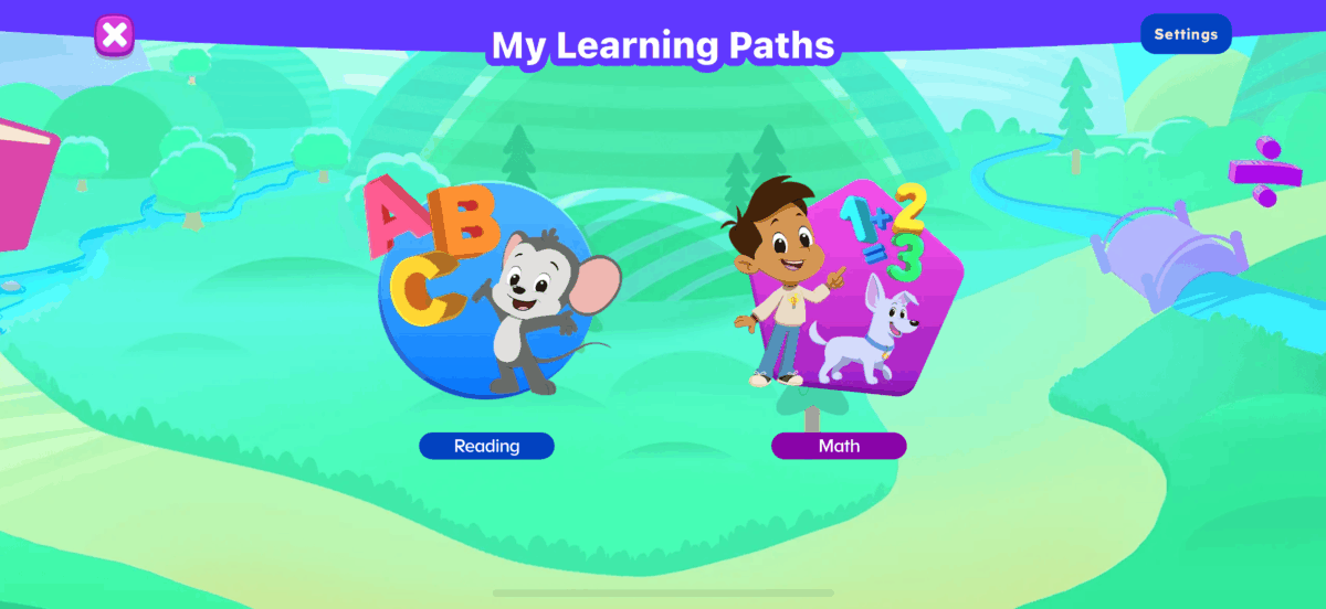ABCmouse 2.0 app adaptive learning path to help kids learn.