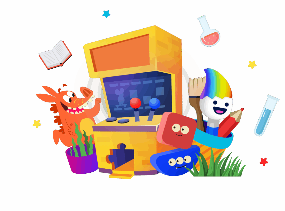 ABC mouse colorful gaming console.