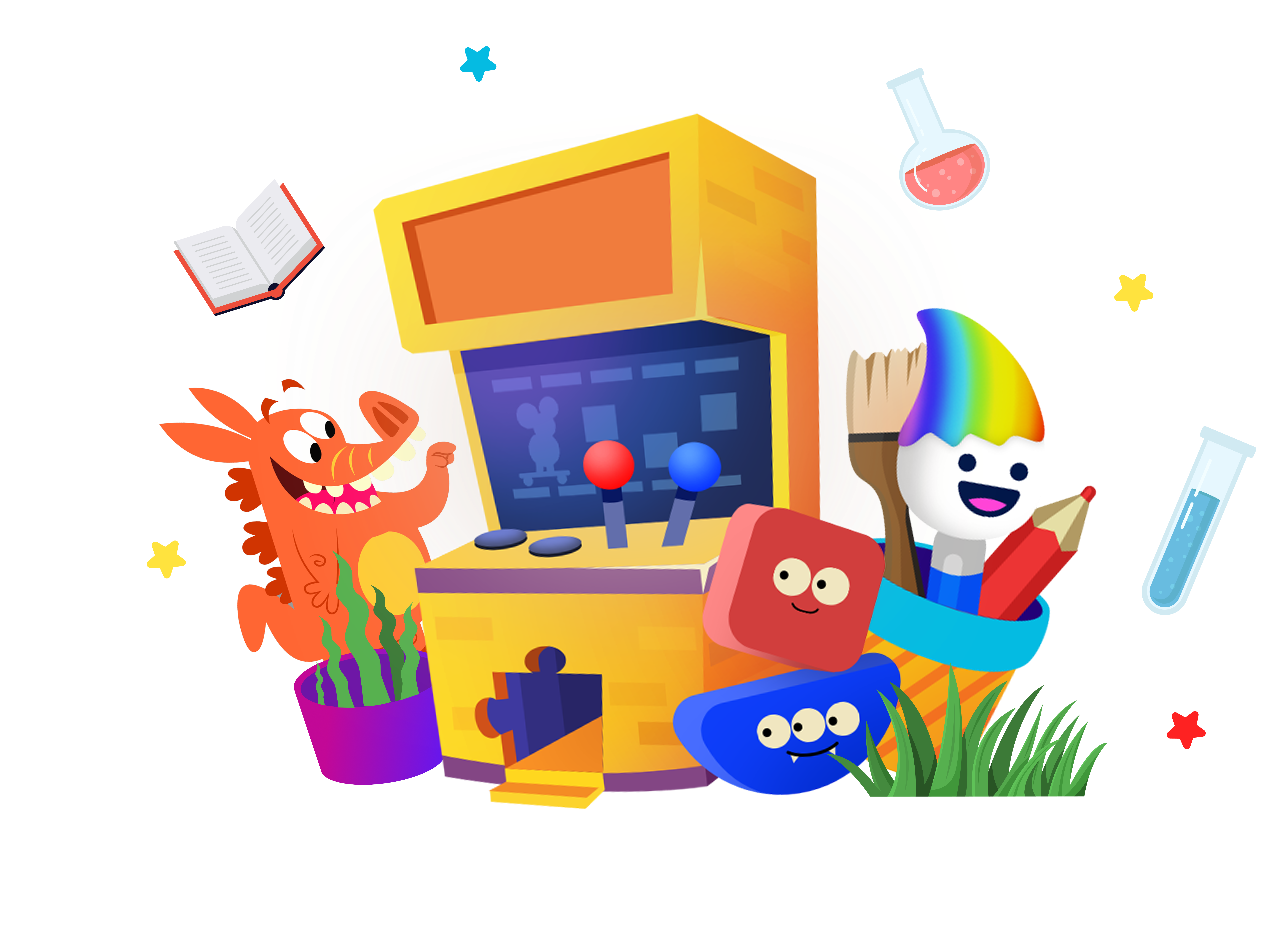 ABC mouse colorful gaming console. 