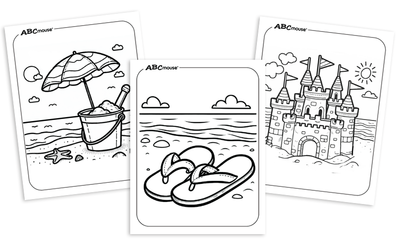 Free printable summer coloring pages for kids from ABCmouse.com. 