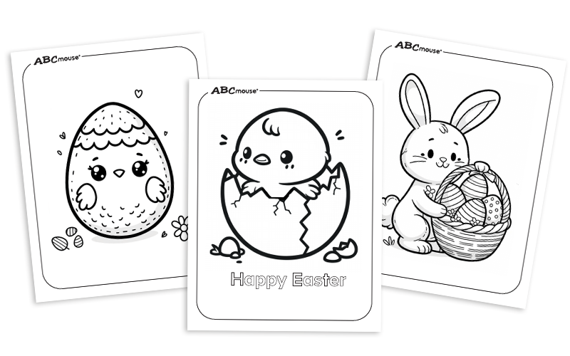 Free printable Easter coloring pages for kids from ABCmouse.com. 
