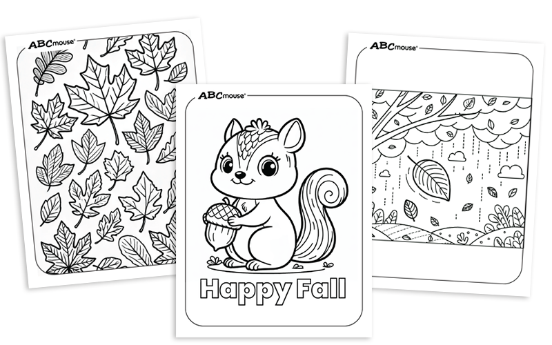 Free printable winter coloring pages for kids from ABCmouse.com. 