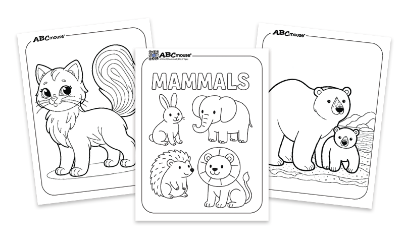Free printable mammal coloring pages for kids from ABCmouse.com. 