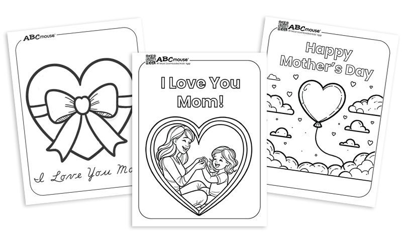 Free printable Mother's Day coloring pages for kids from ABCmouse.com. 