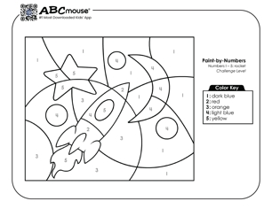 Free printable rocket coloring page for kids from ABCmouse.com. 