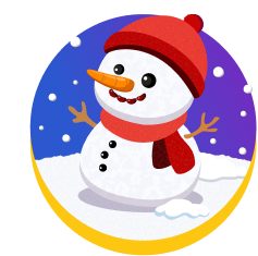 Cute Winter cartoon icon.