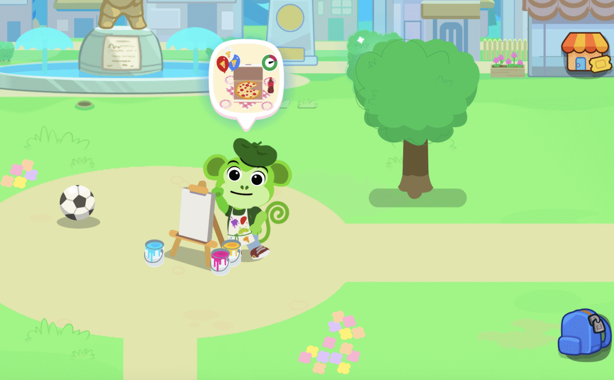 Customizable pet town on the ABCmouse app kids can try for free.