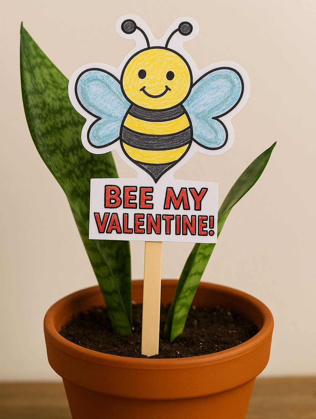 Fun 'Bee My Valentine' craft for kids from ABCmouse.com.