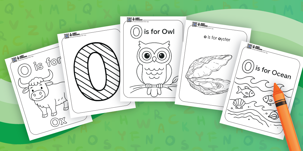 Free printable letter O coloring pages for kids from ABCmouse.com.