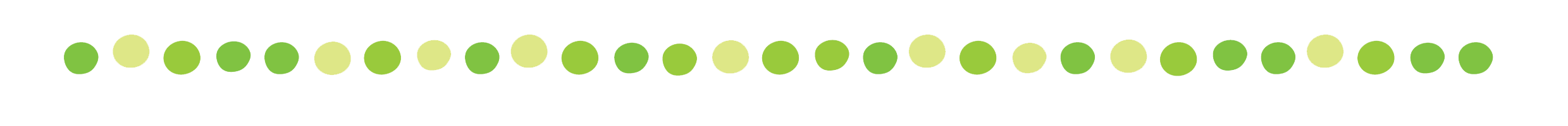 Light green dot border.