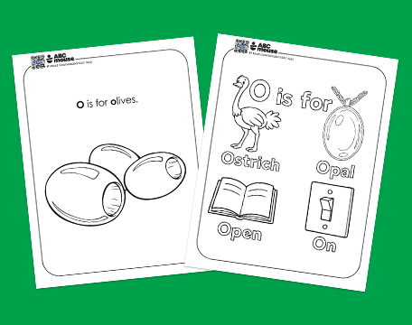 Free printable letter O coloring pages for kids from ABCmouse.com.