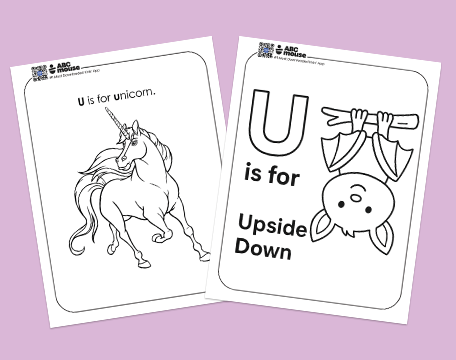 Free printable letter U coloring pages for kids from ABCmouse.com.