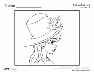Free printable connect the dots worksheet for kids from ABCmouse.com.