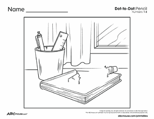 Free printable connect the dots worksheet for kids from ABCmouse.com.