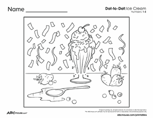 Free printable connect the dots worksheet for kids from ABCmouse.com.