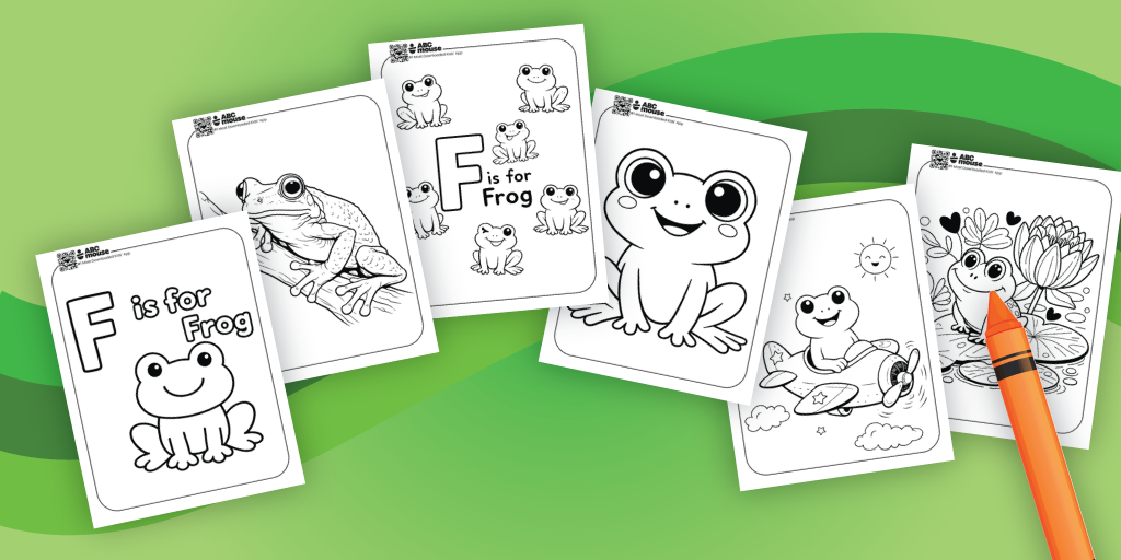 Free printable frog coloring pages for kids from ABCmouse.com.