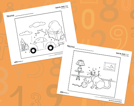 Free printable connect the dots worksheet for kids from ABCmouse.com.