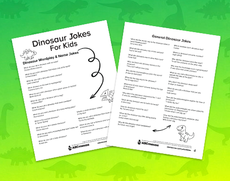 Free printable dinosaur jokes for kids from ABCmouse.com.